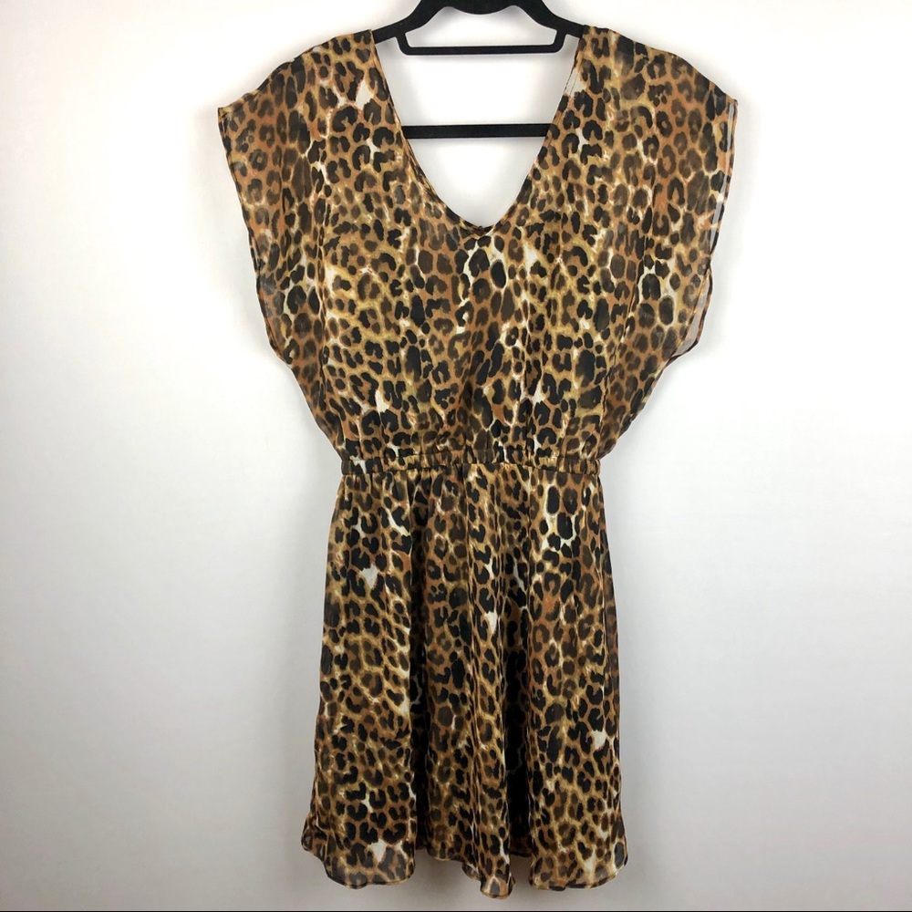 Express Leopard Mini Dress S P